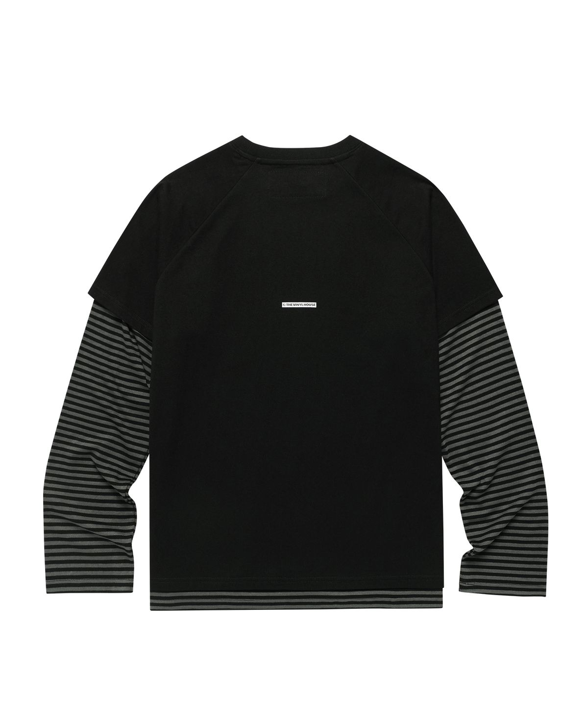 더바이닐하우스(THEVINYLHOUSE) 96 LAYERED LS TEE BLACK