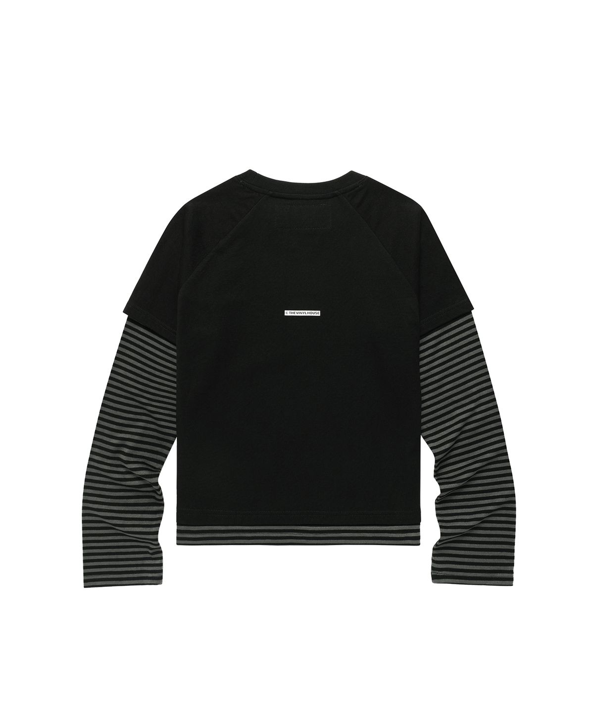 더바이닐하우스(THEVINYLHOUSE) 96 LAYERED LS TEE BLACK
