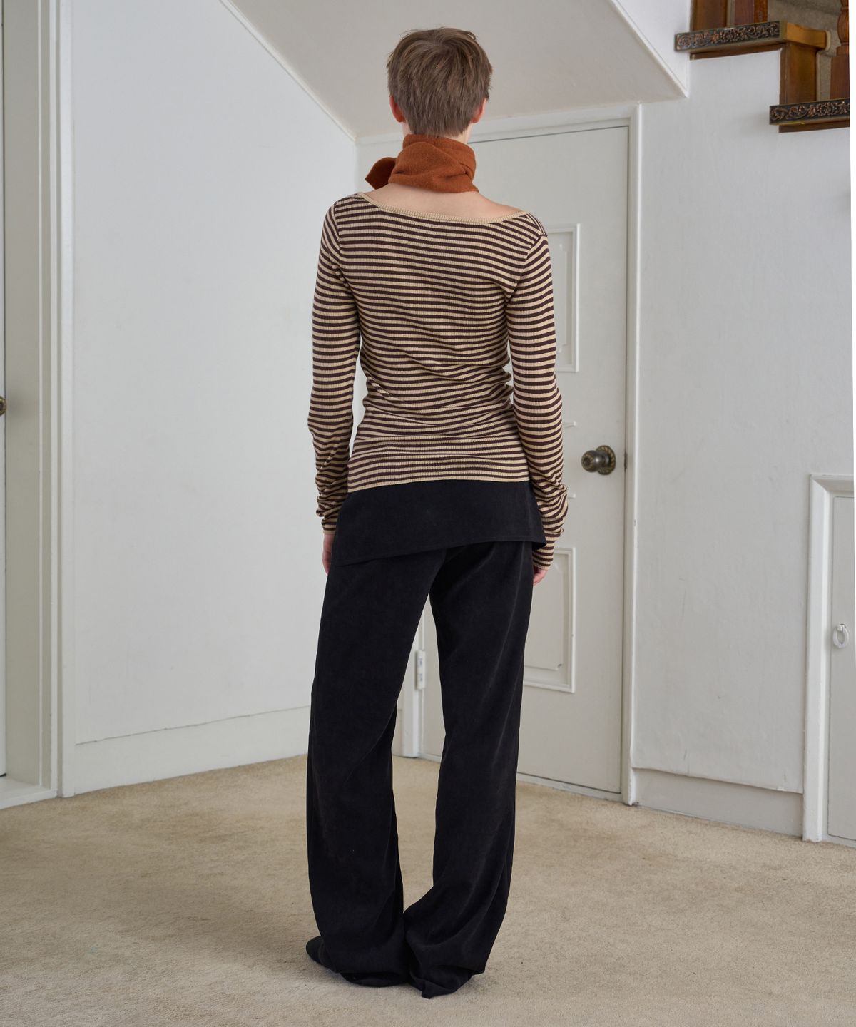 시메트릭 퍼센트(SYMMETRICPERCENT) Moleskin Pants & Skirt / Black