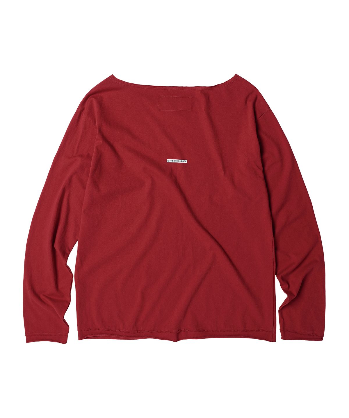 더바이닐하우스(THEVINYLHOUSE) LOOSE FIT UNBALANCE LS TEE(W) RED