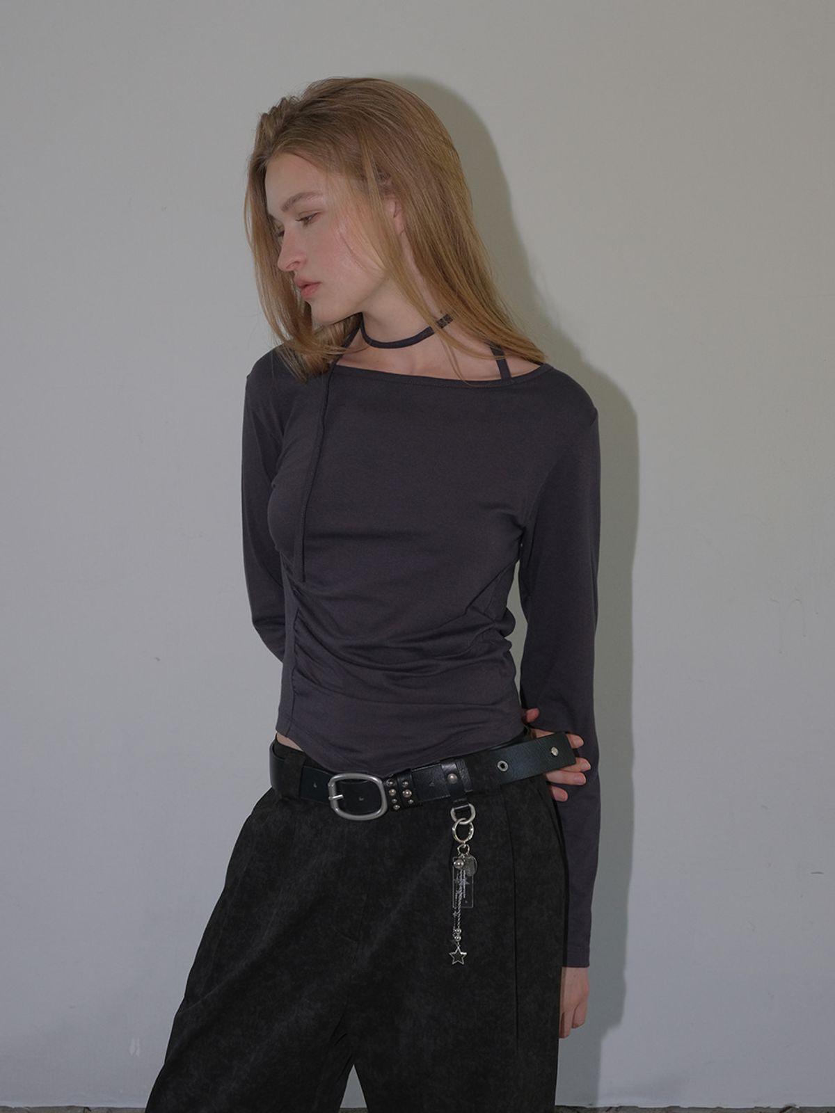 에트몽(ETMON) Vintage Pattern Pants, Black