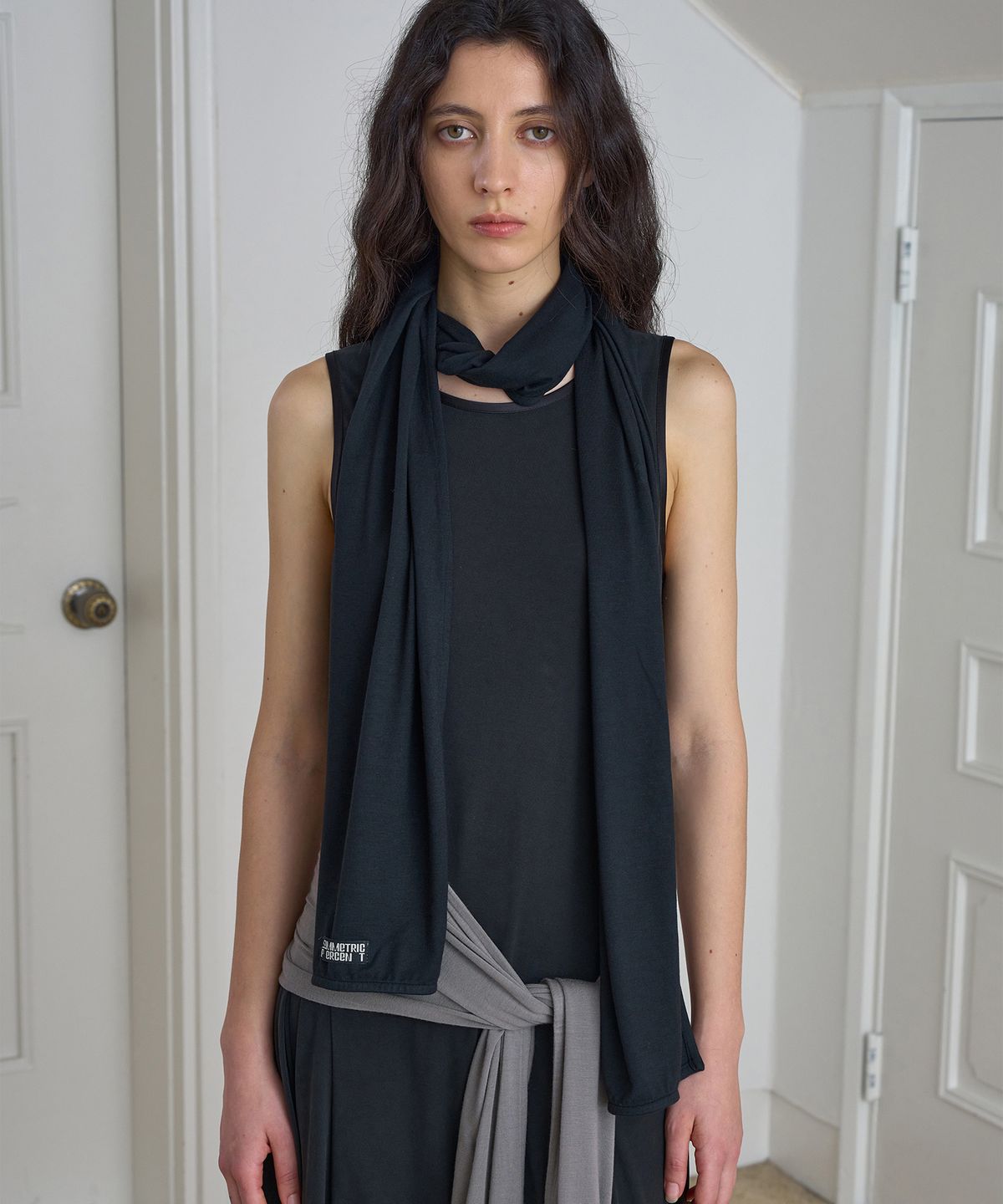 시메트릭 퍼센트(SYMMETRICPERCENT) Jersey Muffler / Black