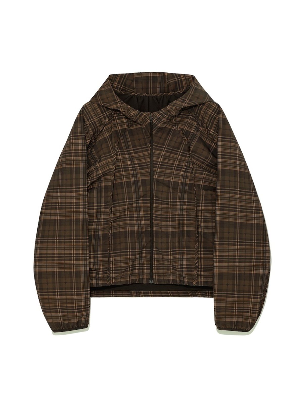 글로니(GLOWNY) CHECKMATE WINDBREAKER (BROWN)