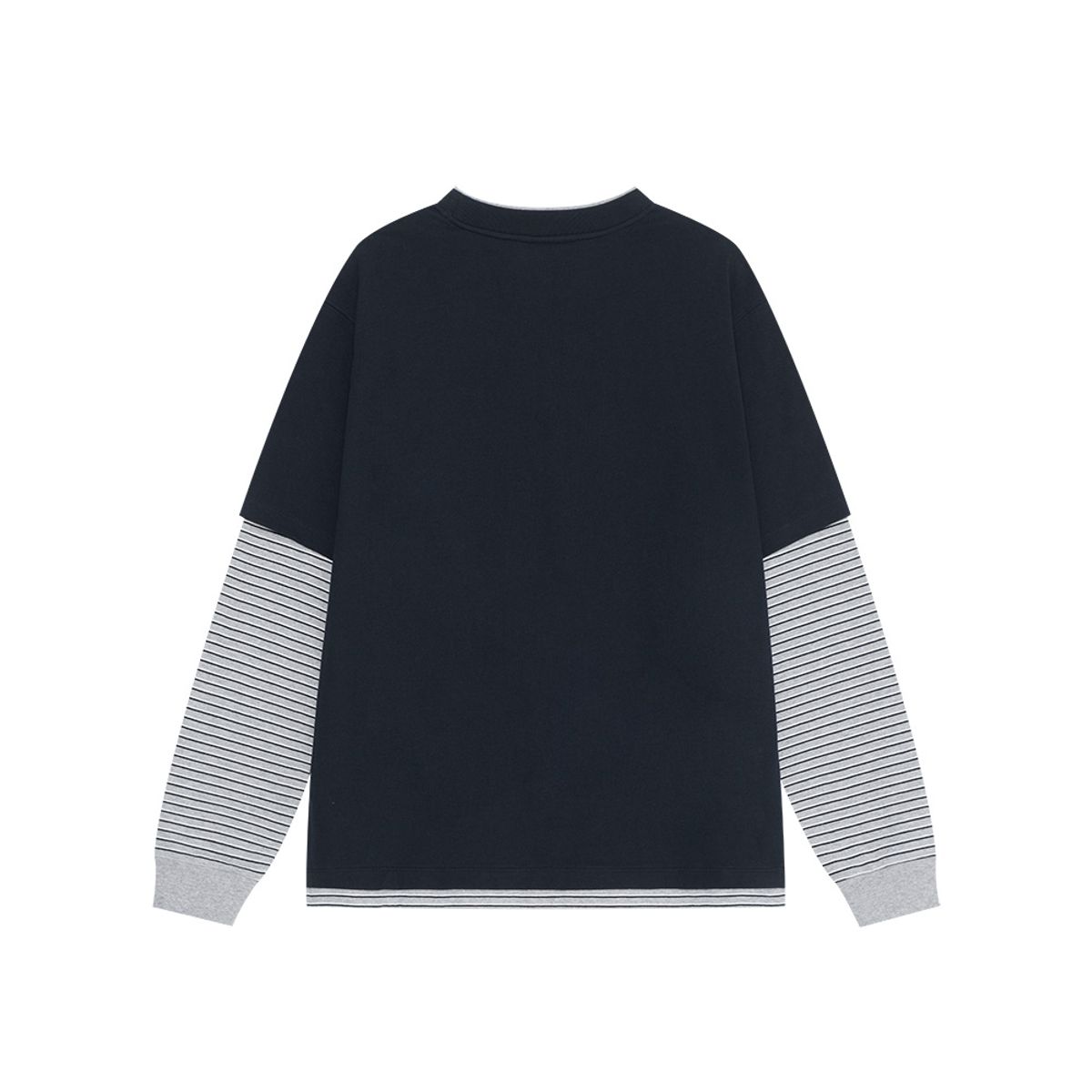 이피티(EPT) STRIPED LAYERED T-SHIRT (NAVY)