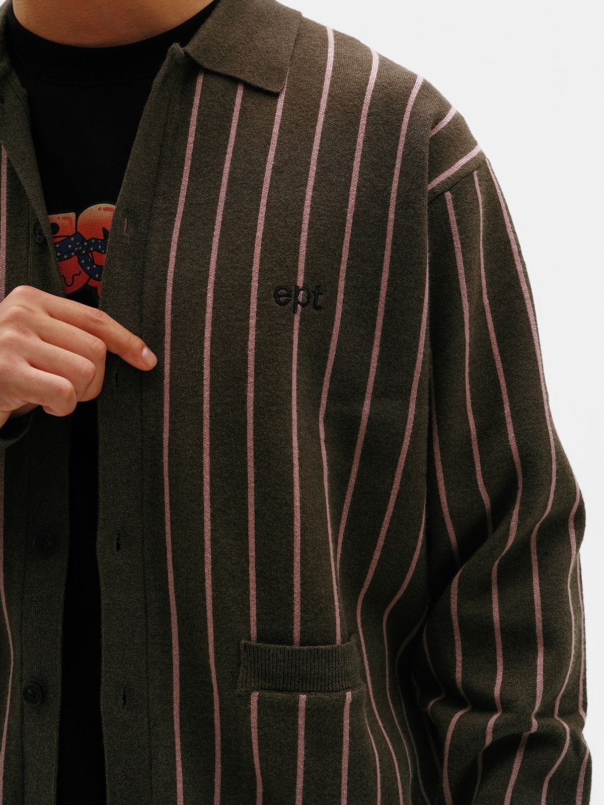 이피티(EPT) COLLAT KNIT CARDIGAN (BROWN)