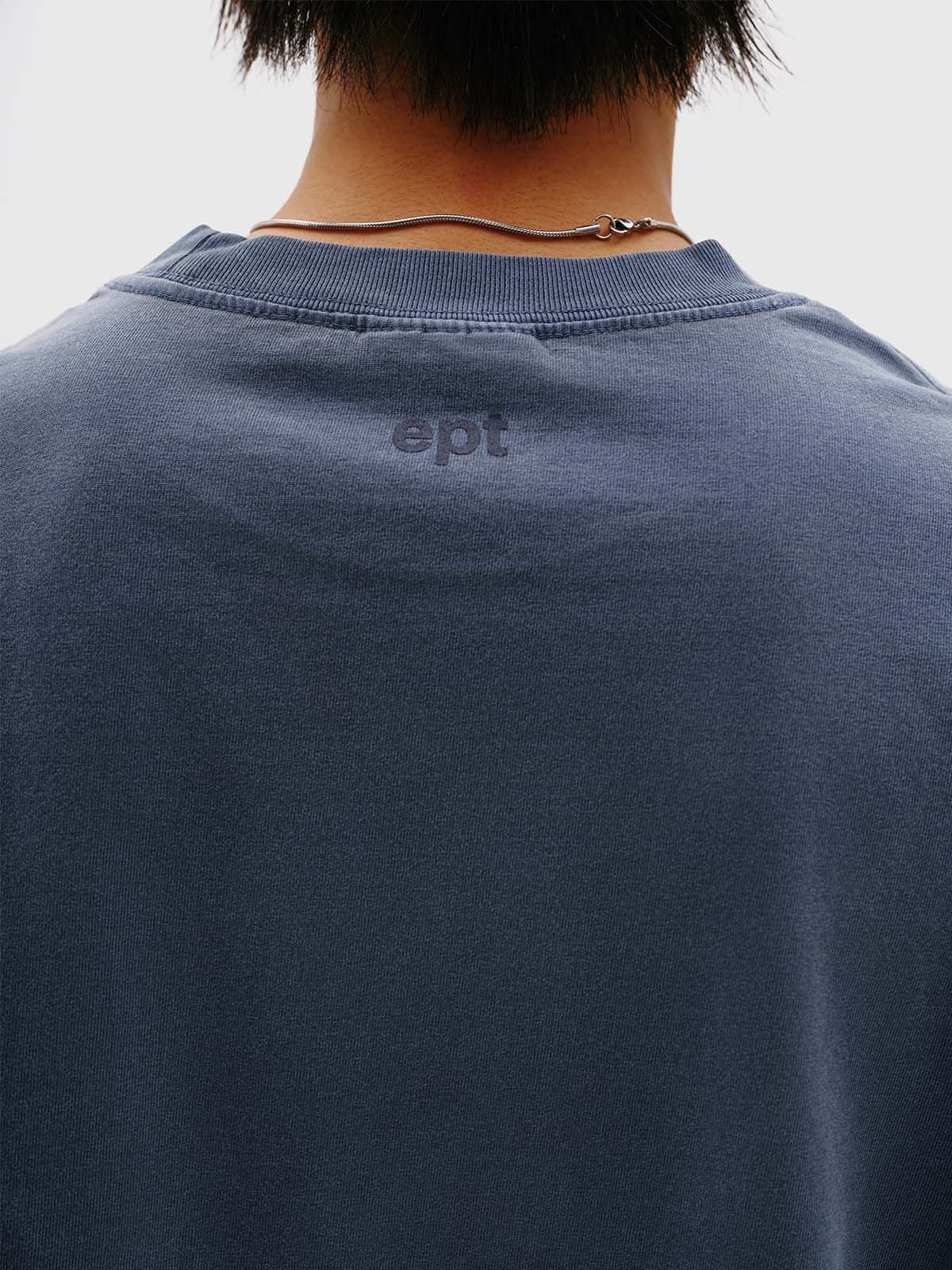 이피티(EPT) CLASSIC LOGO PIGMENT DYED T-SHIRT (NAVY)