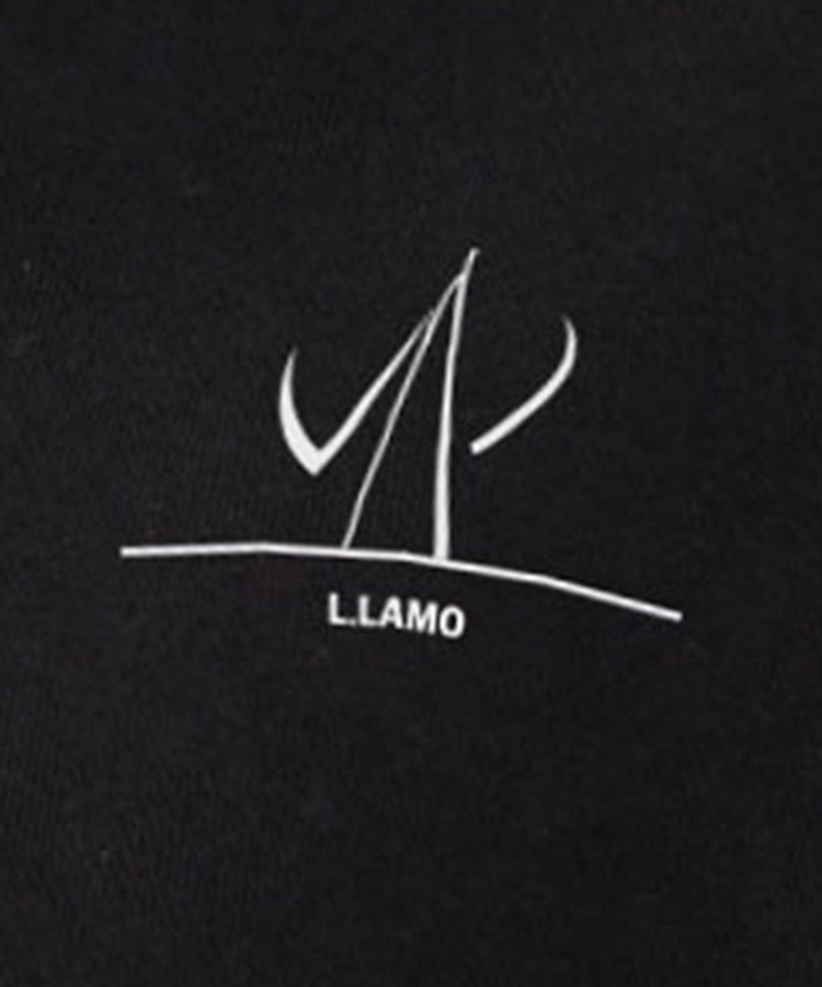 엘라모(LLAMO) 여성 쭈리 반집업 카라 오버핏 맨투맨 [블랙]