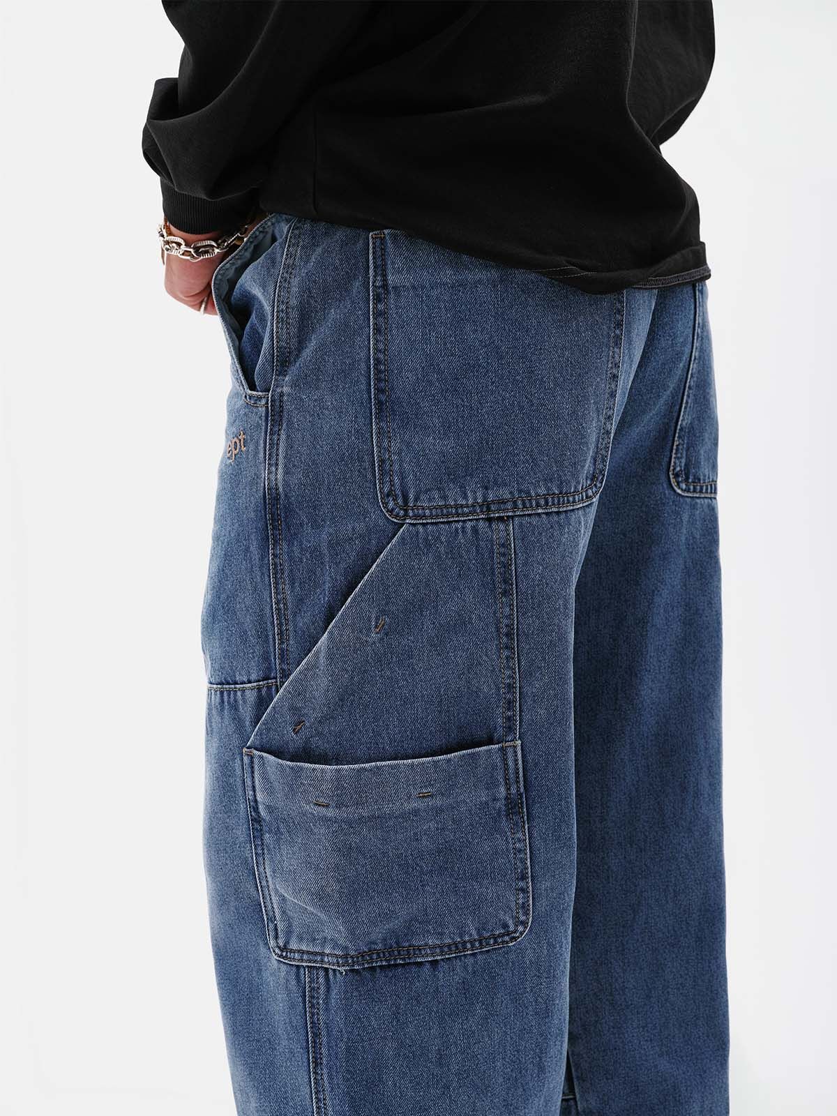 이피티(EPT) DENIM DOUBLE KNEE WORK PANTS (BLUE)