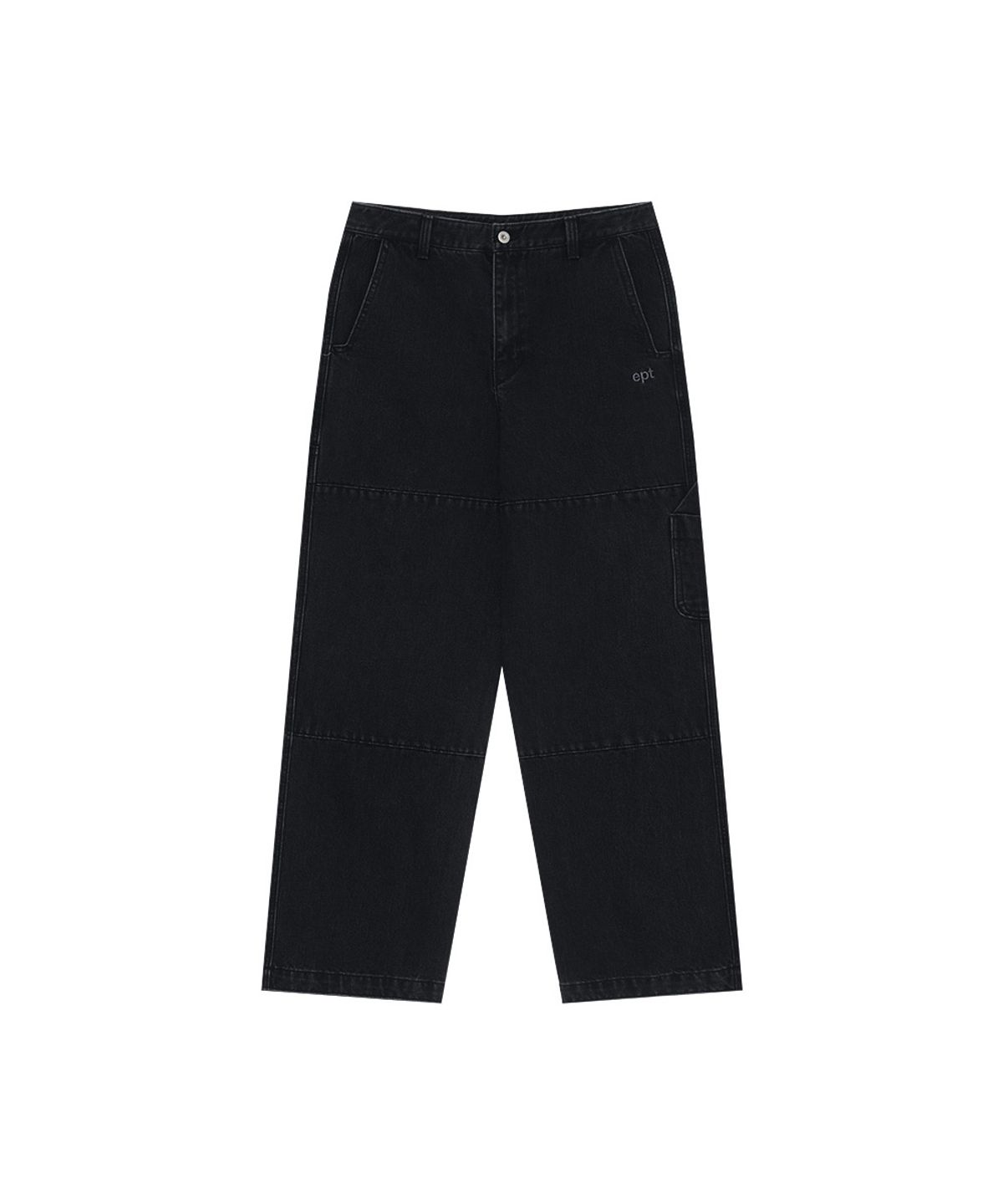 이피티(EPT) DENIM DOUBLE KNEE WORK PANTS (BLACK)