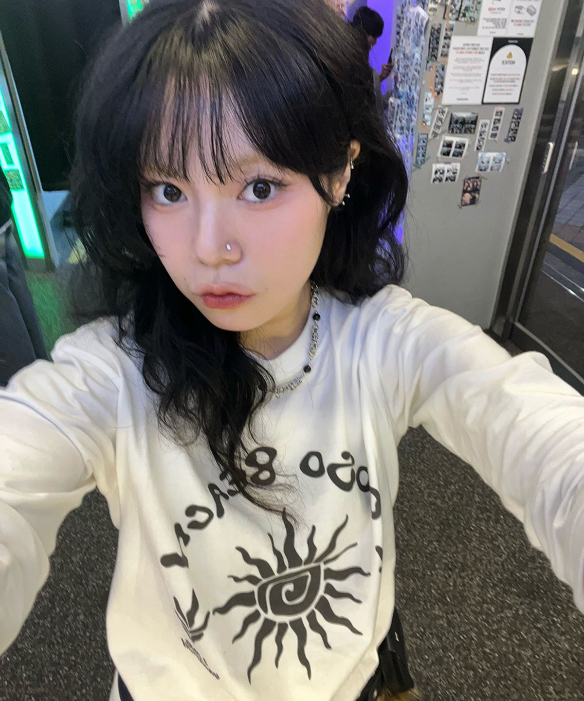 코소(COSO) 비치 아트웍 롱 슬리브 긴팔 (WHITE)