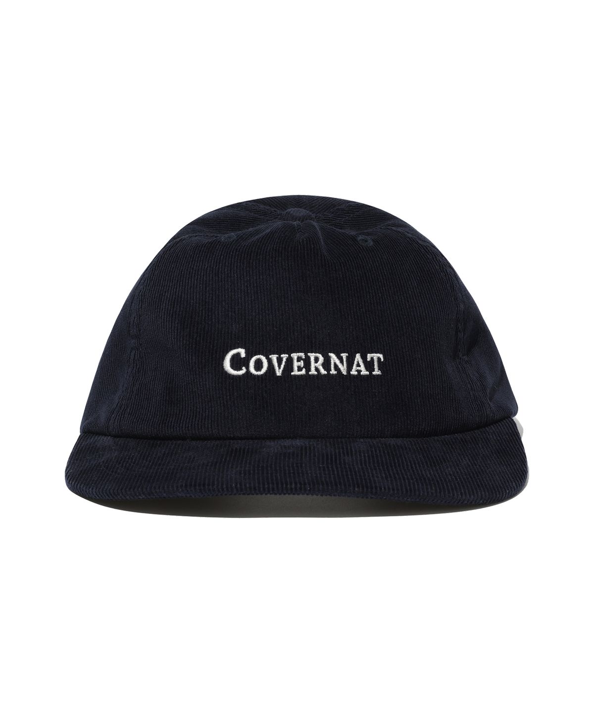 커버낫(COVERNAT) 어센틱 로고 코듀로이 5패널 캡 Navy