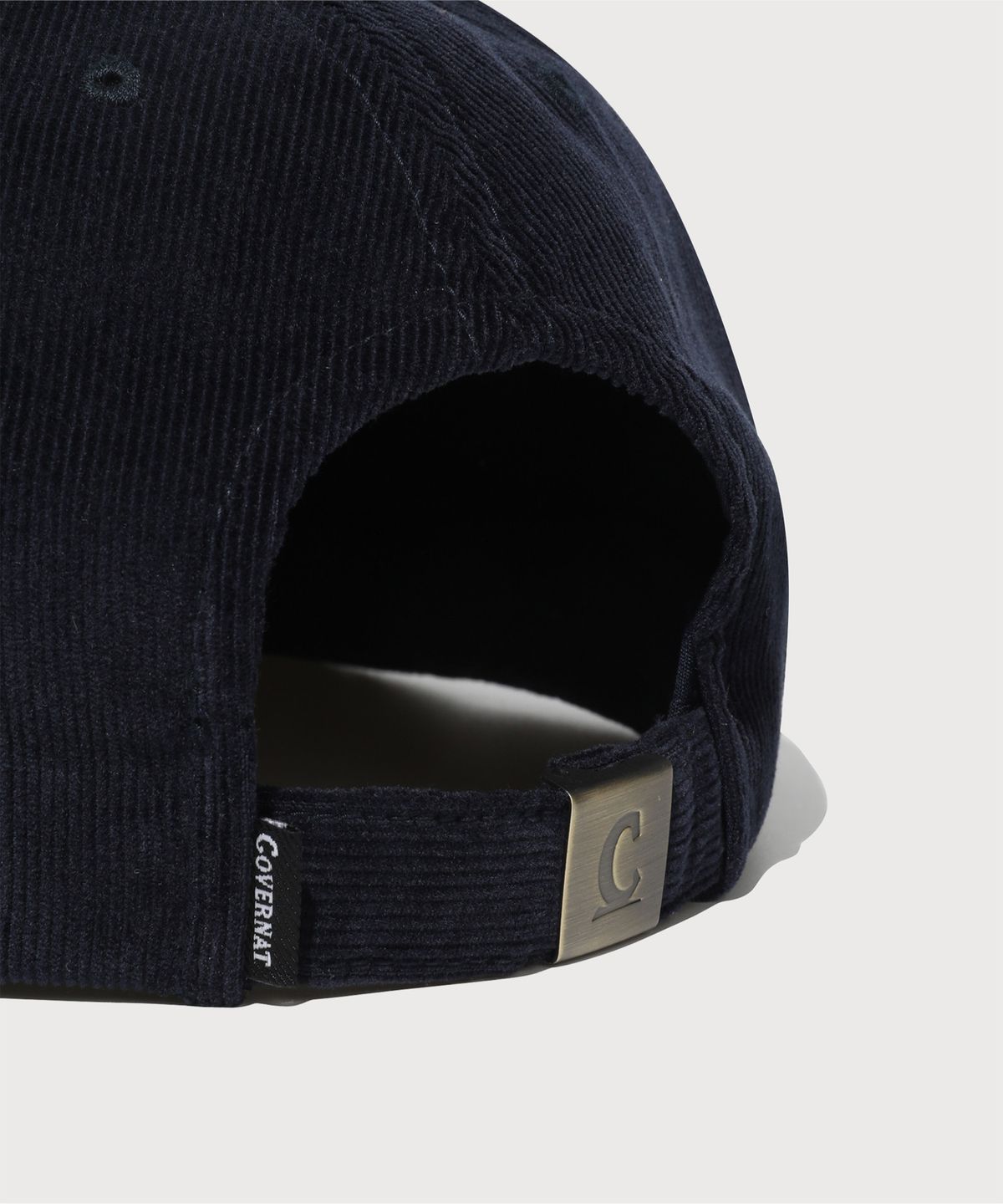 커버낫(COVERNAT) 어센틱 로고 코듀로이 5패널 캡 Navy