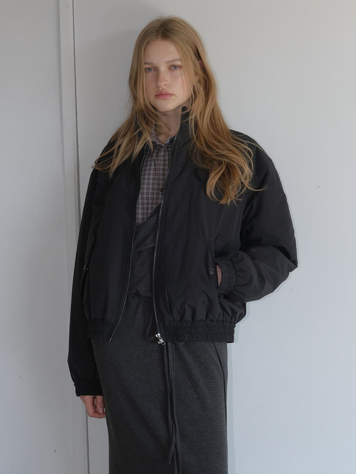 에트몽(ETMON) Pocket Bomber Jacket, Black