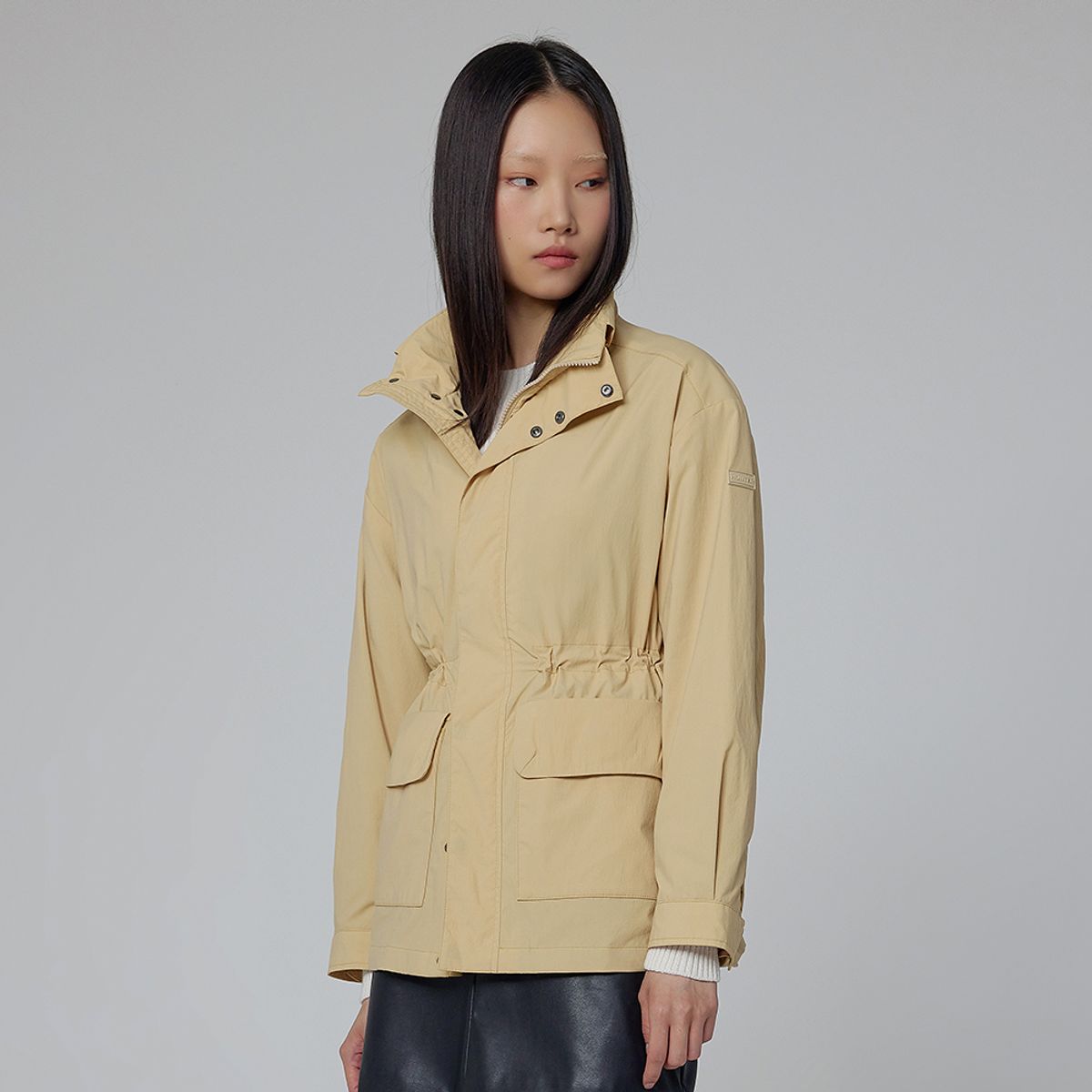 헌터(HUNTER) [WOMEN] 오리지날 하이넥 자켓 - 베이지 HDW0001AJZBEI