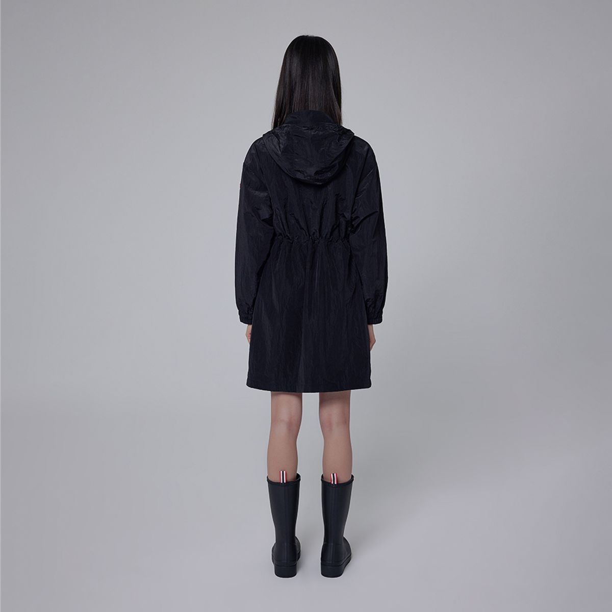 헌터(HUNTER) [WOMEN] 오리지날 우븐 원피스 - 블랙 HDW0001AEZBLK