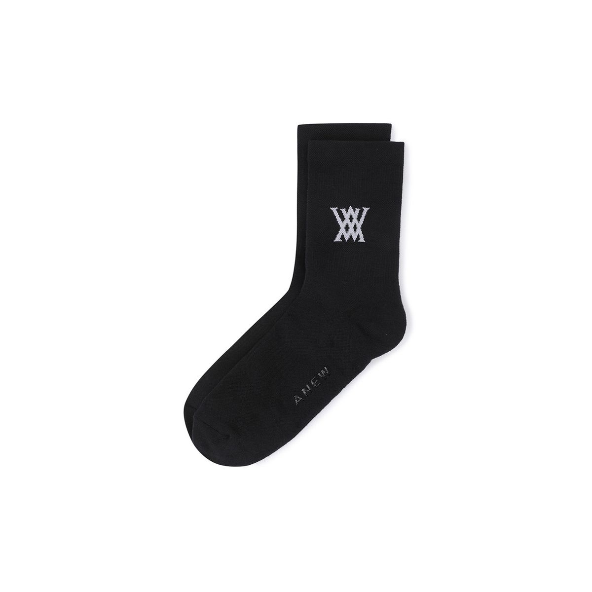 어뉴골프(ANEW GOLF) MEN LOGO SOCKS_BK