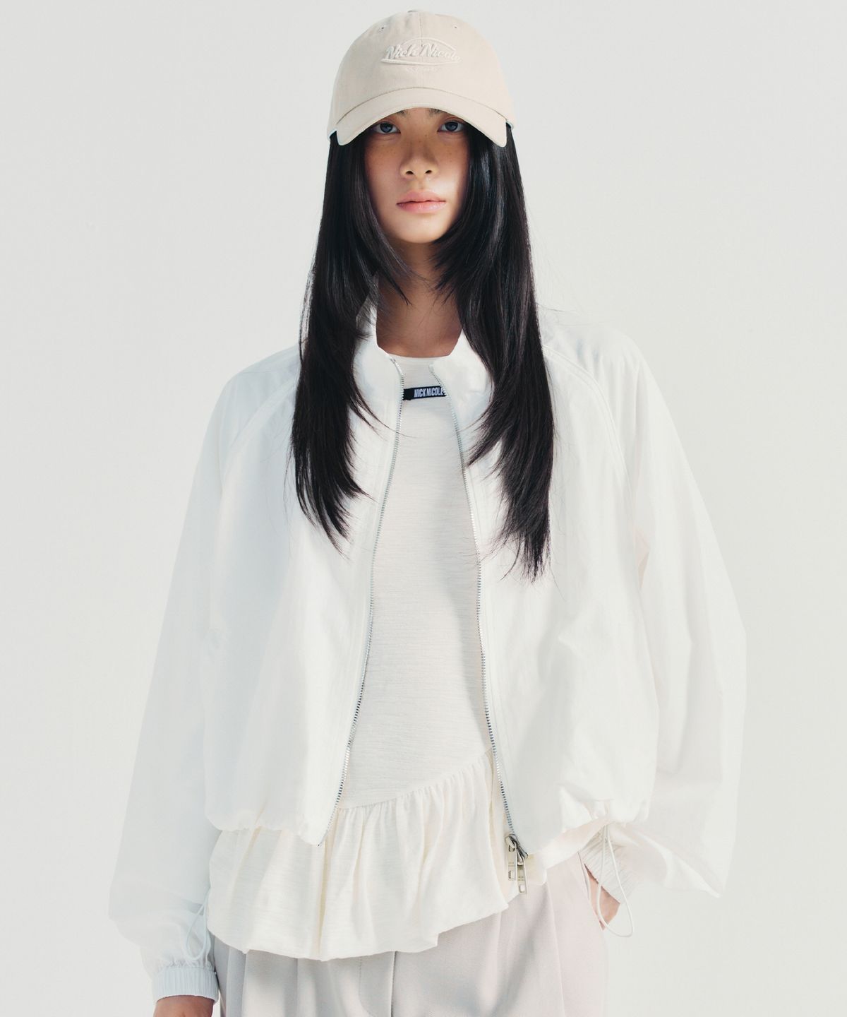 닉앤니콜(NICK&NICOLE) ROSE NICOLE GROOVY CROP JUMPER_WHITE