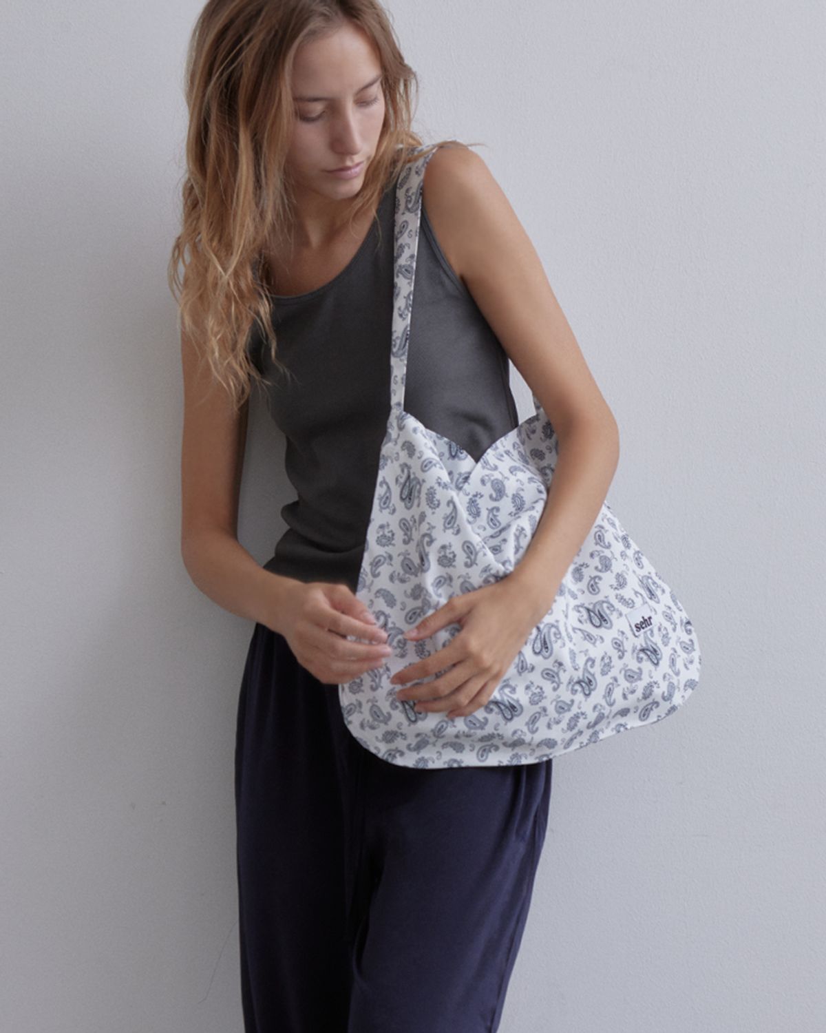 세르(SEHR) Paisley Easy Bag (White)
