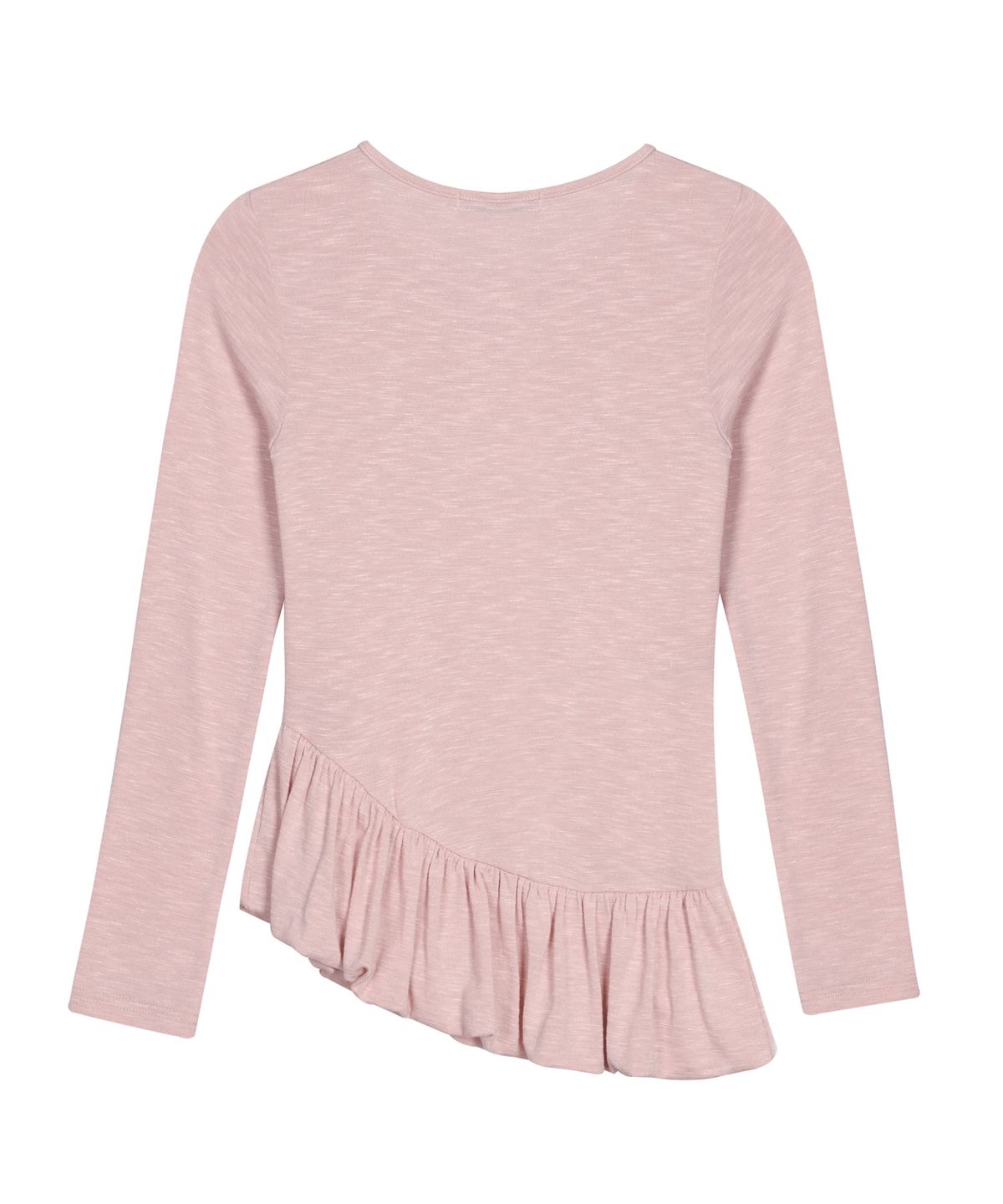 닉앤니콜(NICK&NICOLE) RUFFLE LABEL LONG SLEEVE TOP_PINK