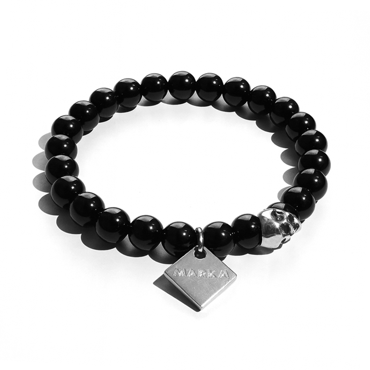 마크-4(MARK-4) SKULL ONYX BRACELET
