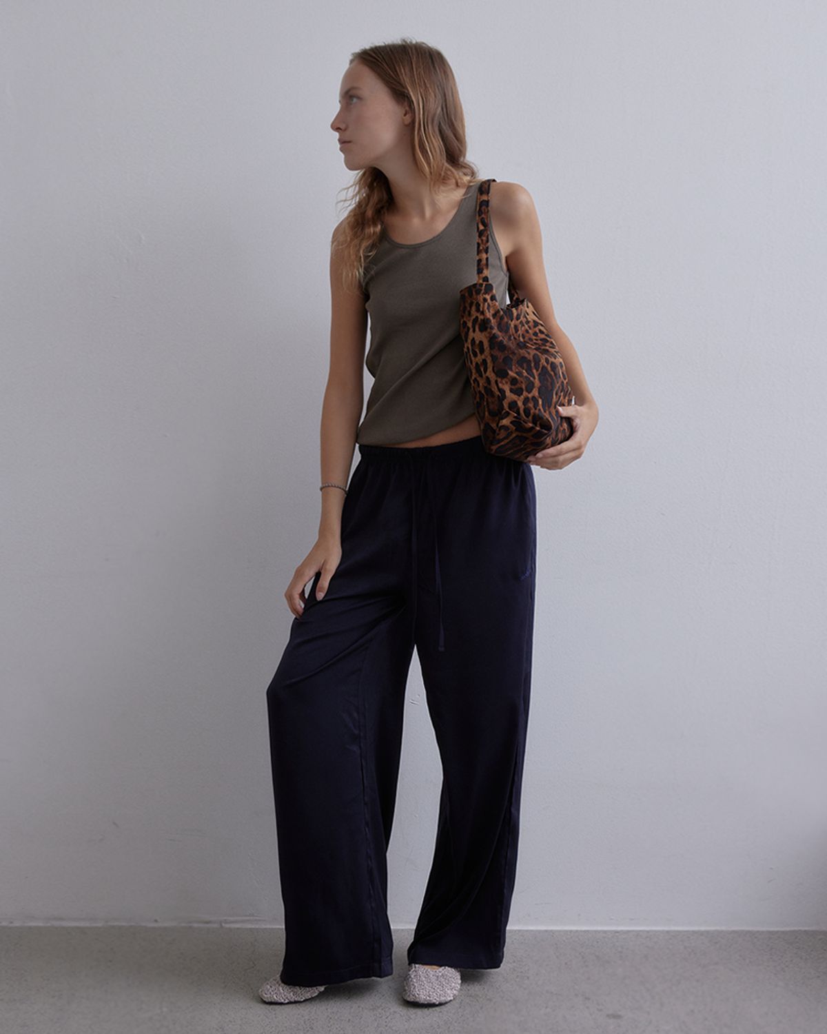 세르(SEHR) Leopard Bucket Bag (Brown)