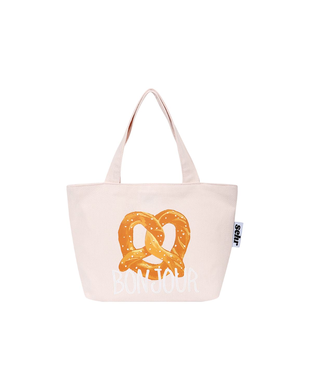 세르(SEHR) Pretzel Cotton Boat Bag (Light Pink)