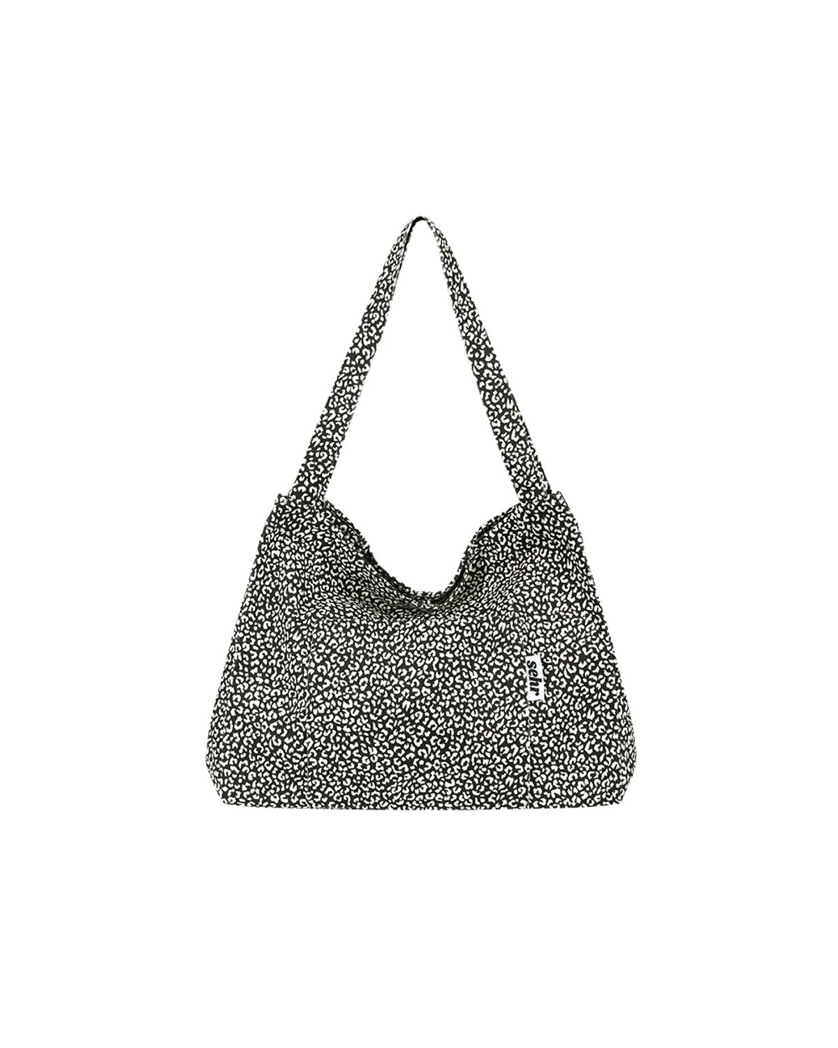 세르(SEHR) Leopard Twill Cotton Big Bag V2 (Black)