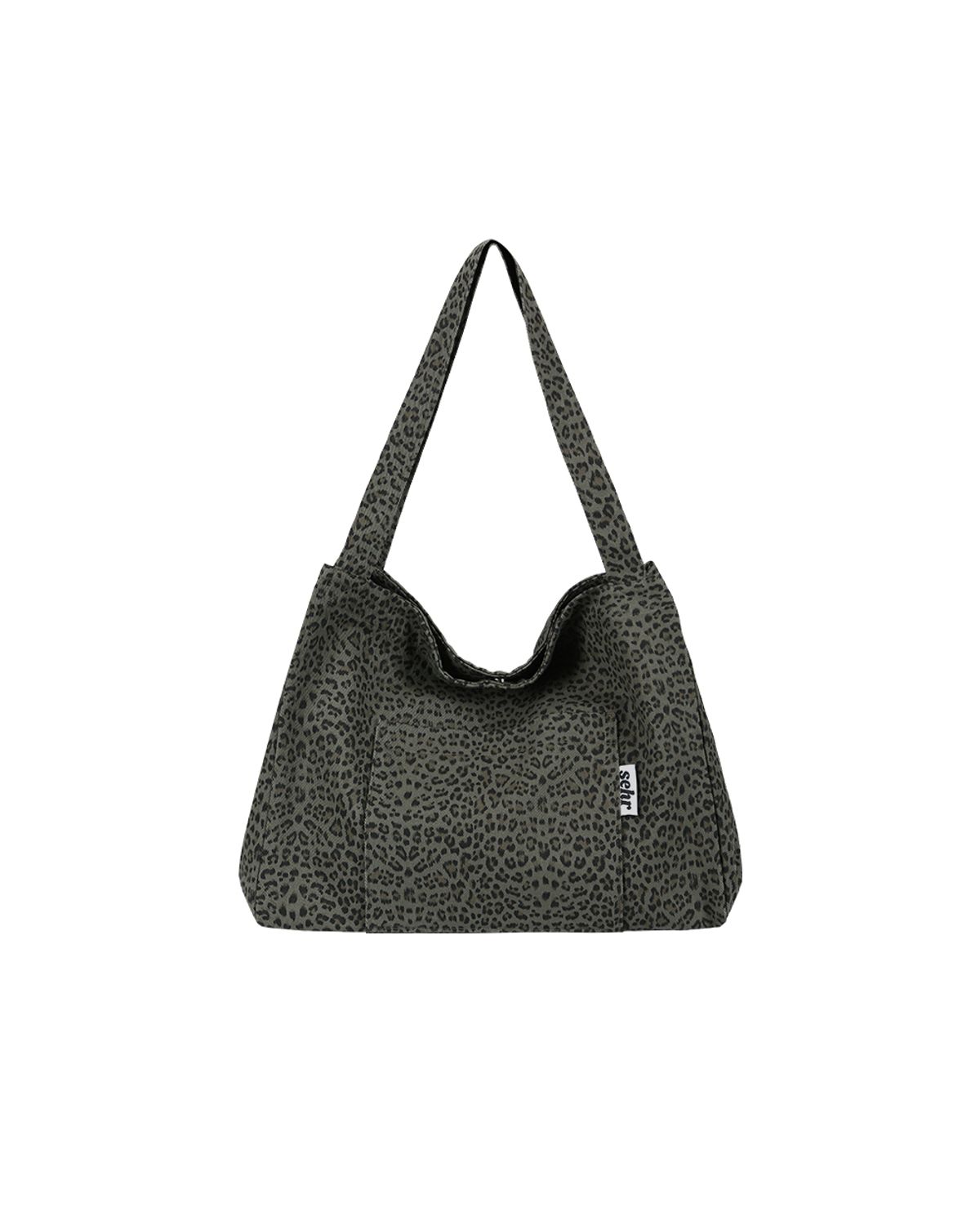 세르(SEHR) Leopard Twill Cotton Big Bag V2 (Khaki)