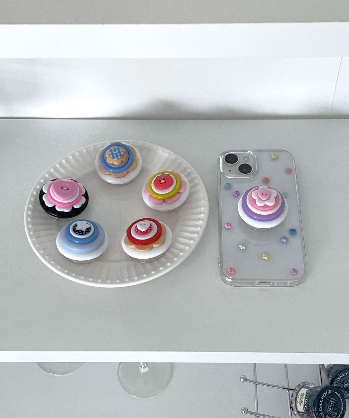 해피고럭키(HAPPYGOLUCKY) Button Layered Tok_01 / 단추톡 단추 스마트톡