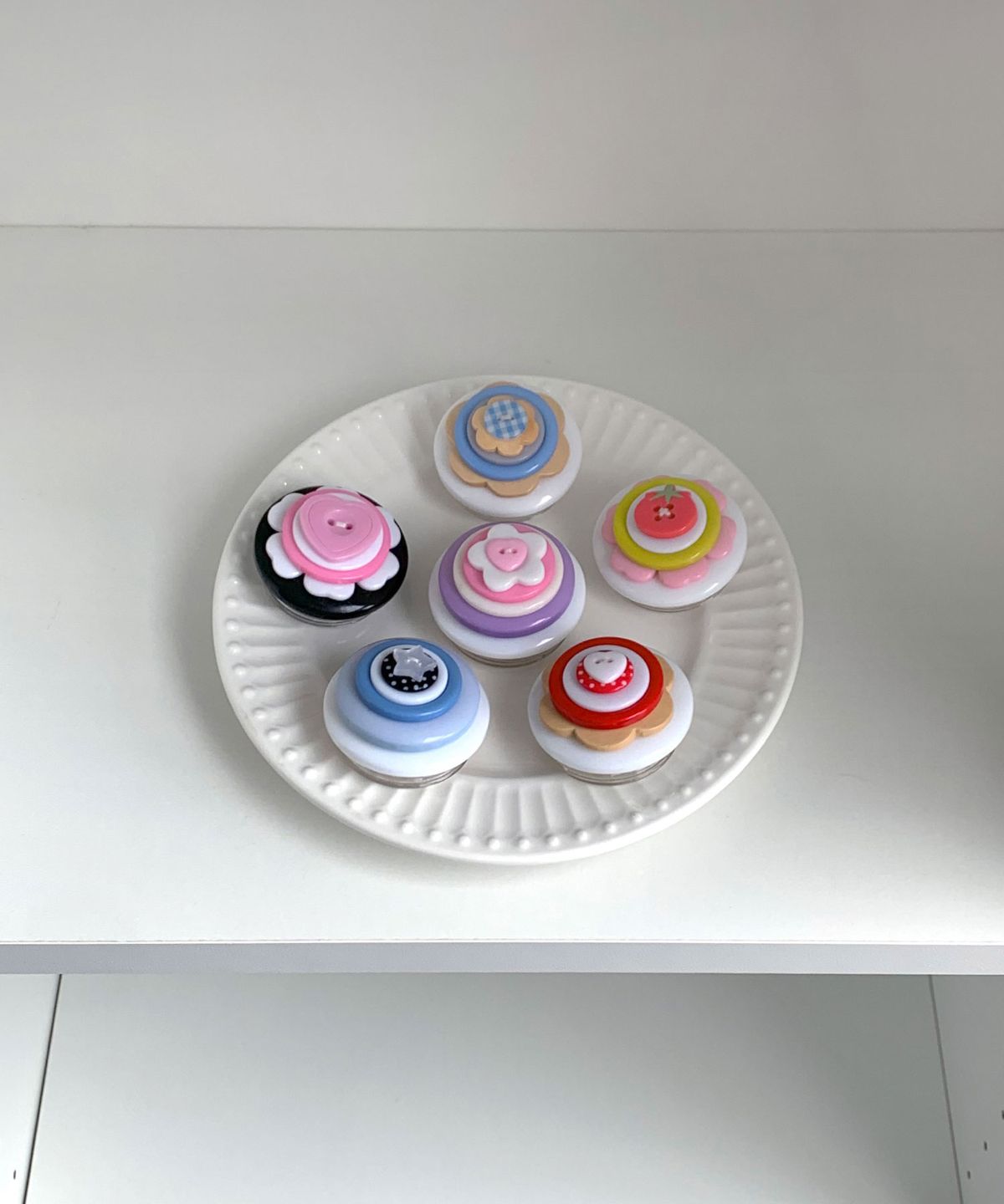 해피고럭키(HAPPYGOLUCKY) Button Layered Tok_04 / 단추톡 단추 스마트톡