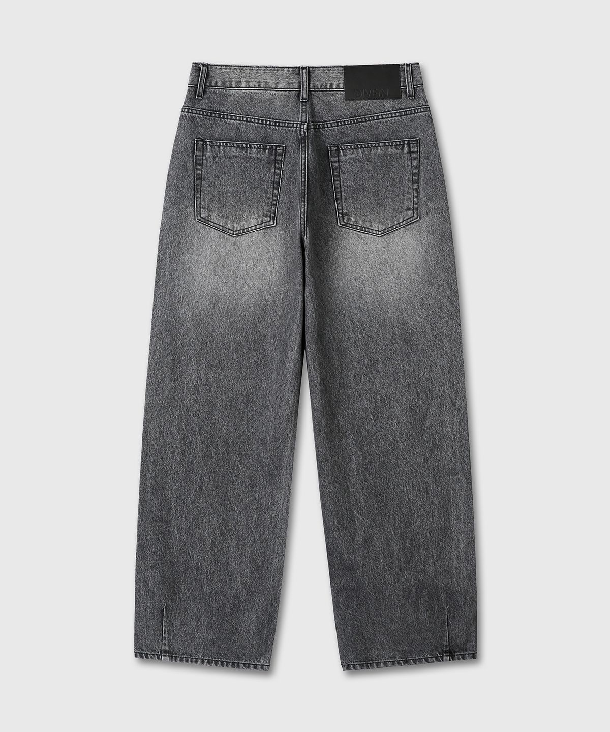다이브인(DIVEIN) LOOSED TWISTED DENIM PANTS (BLACK)