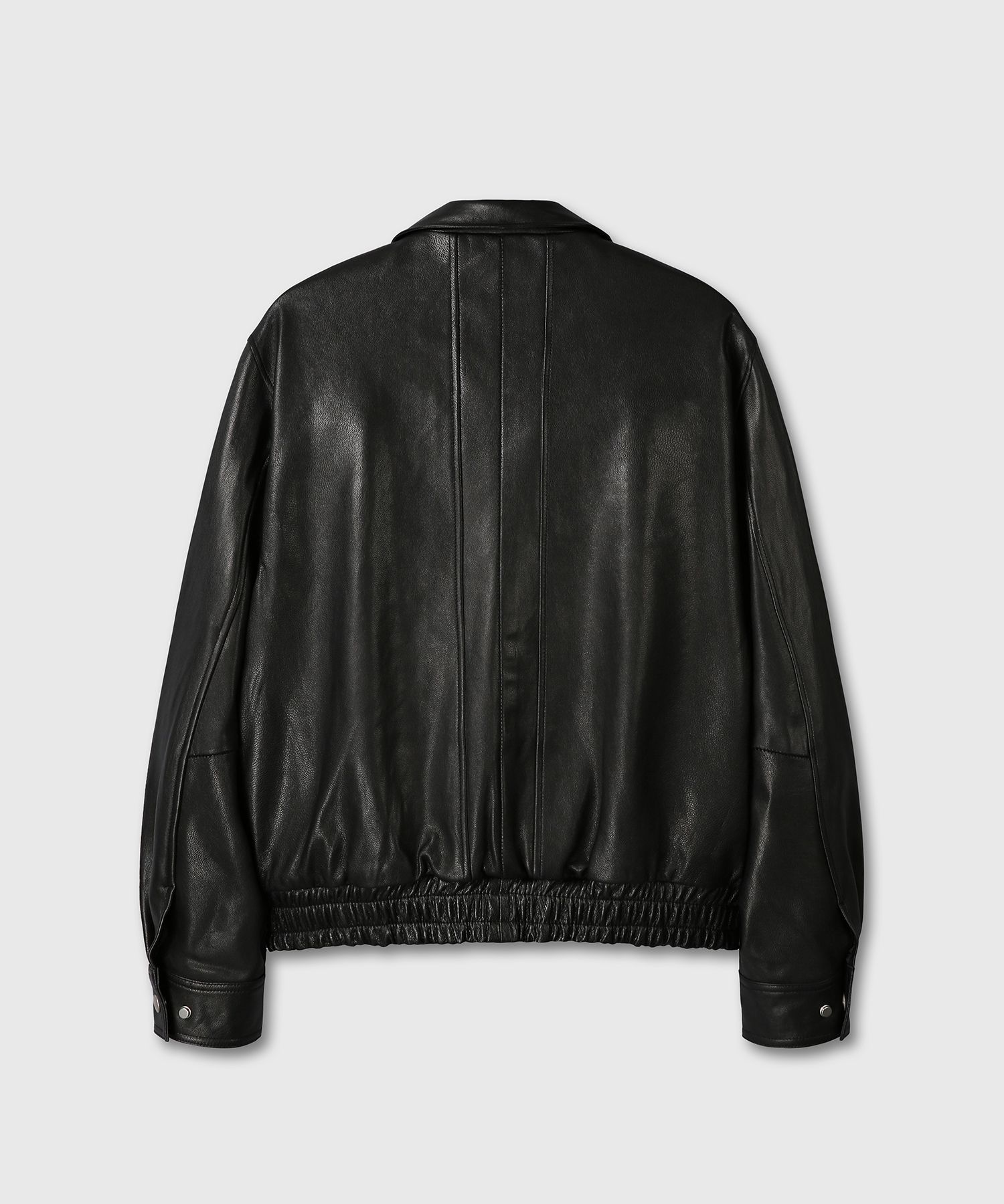 MUSINSA公式 | DIVEIN GOATSKIN LEATHER A-2 JACKET (BLACK)