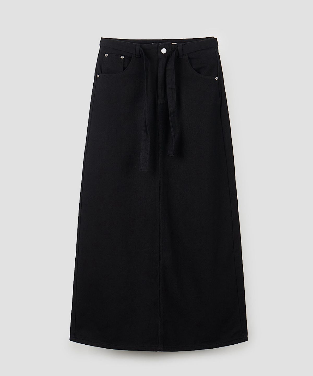 아포엠(APOEM) CANVAS BELTED LONG SKIRT (2C)