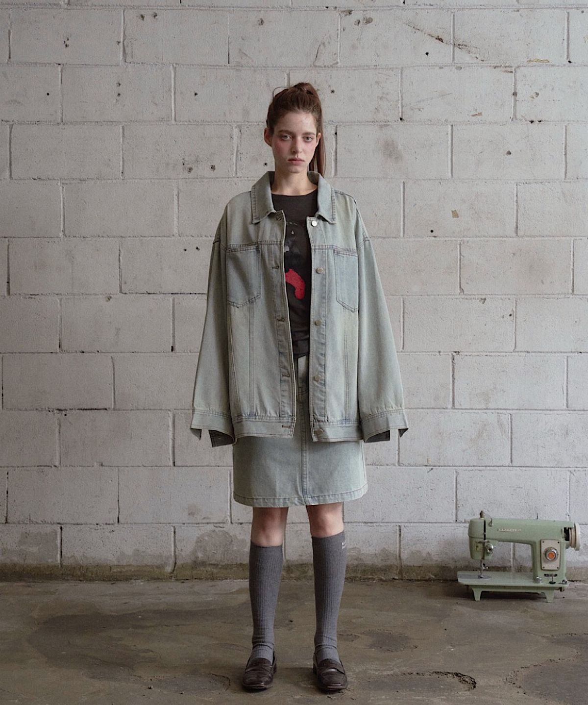 아포엠(APOEM) FADE DENIM JACKET
