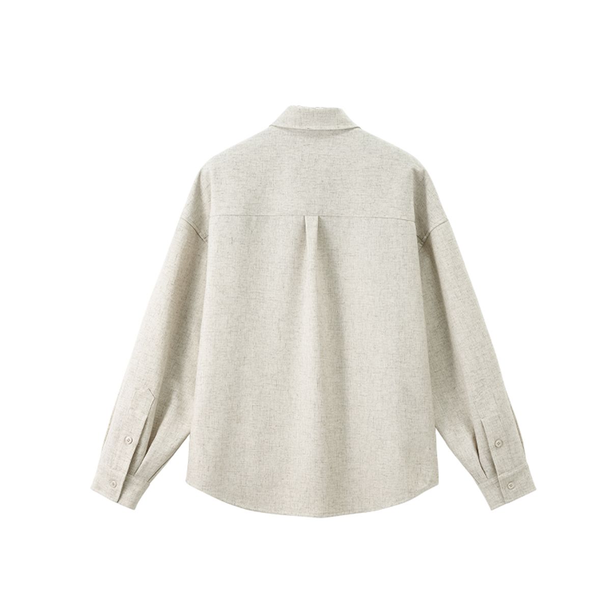 인플레이션(INFLATION) Linen Fabric Drop Shoulder Shirt
