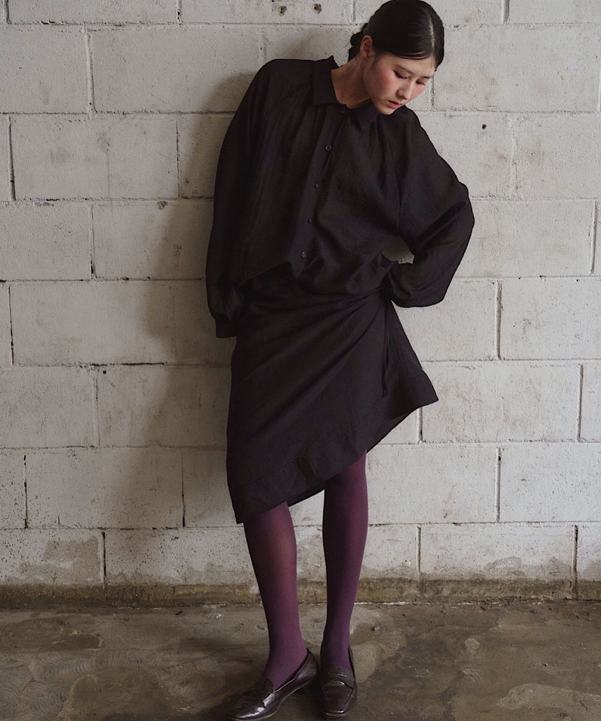 아포엠(APOEM) SOFT VEIL SETUP SKIRT (2C)