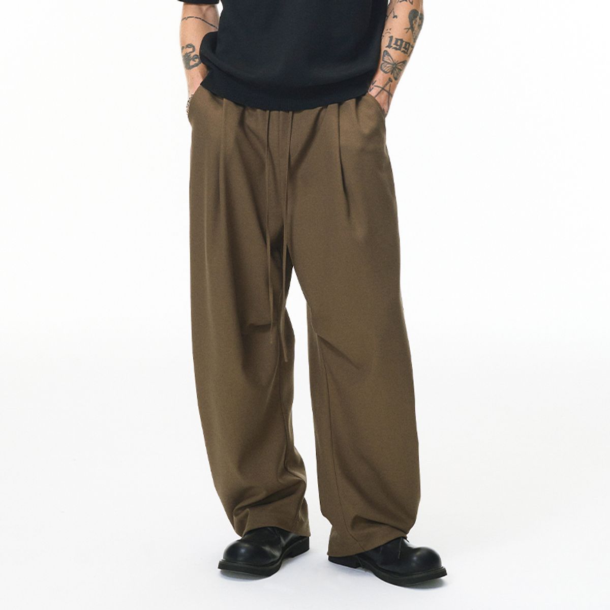 인플레이션(INFLATION) QB Linen Wide Leg Pant