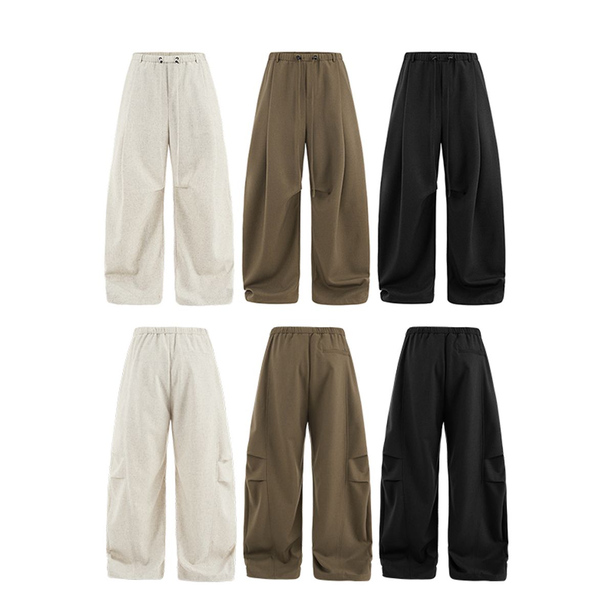 인플레이션(INFLATION) QB Linen Wide Leg Pant