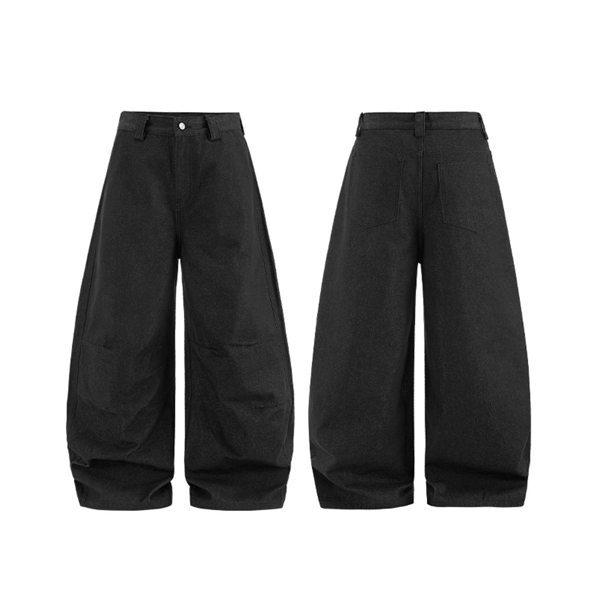 인플레이션(INFLATION) Raw Wide Leg Denim Jeans