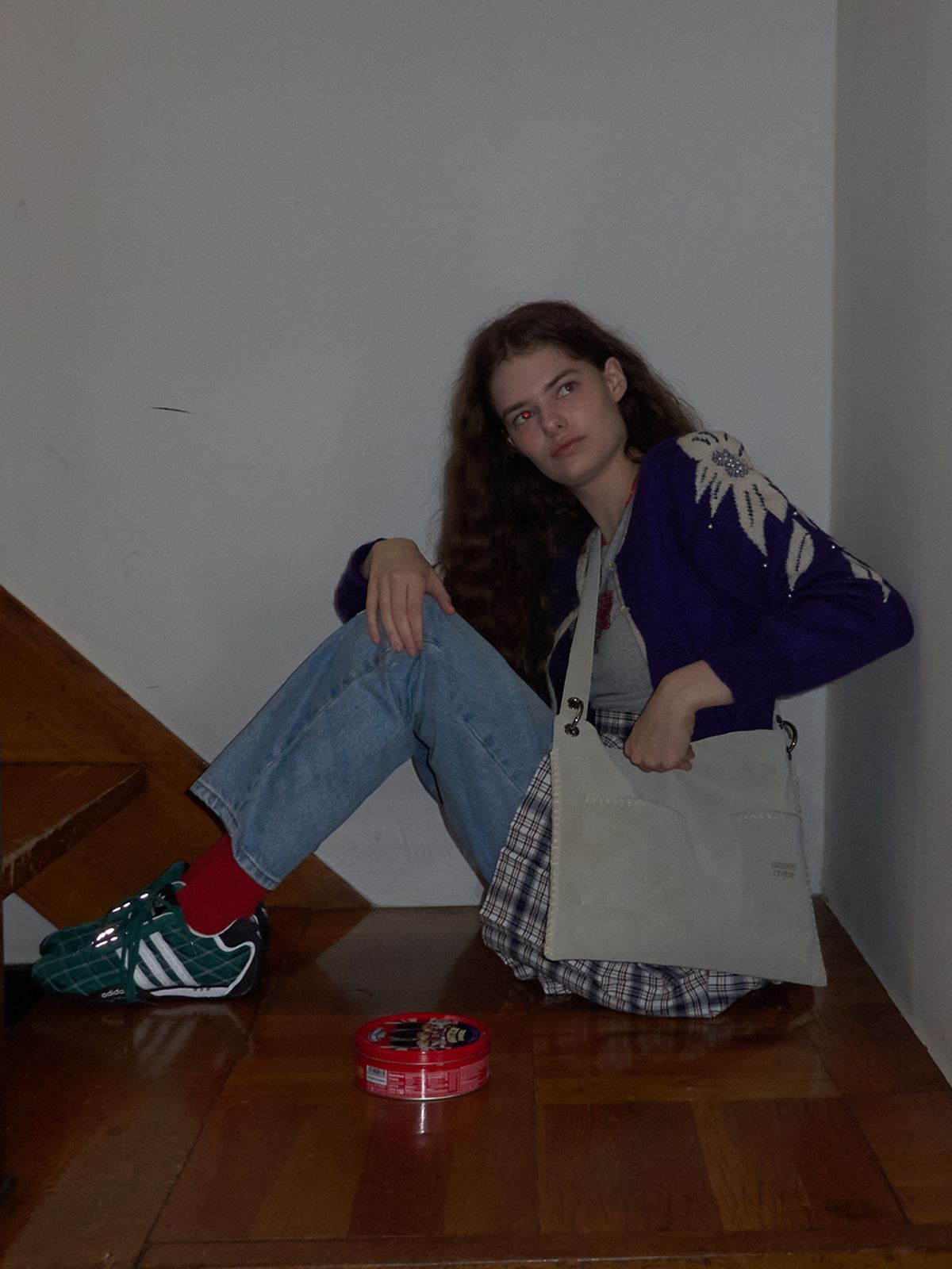 메종크렘(MAISON CREME) Grande Collage bag_Earl Grey