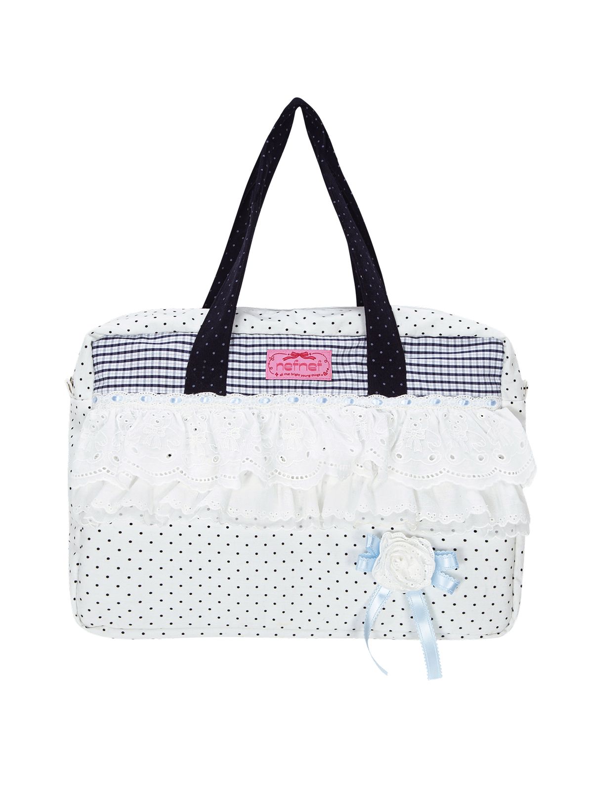 네프네프(NEFNEF) dot lace shoulder bag