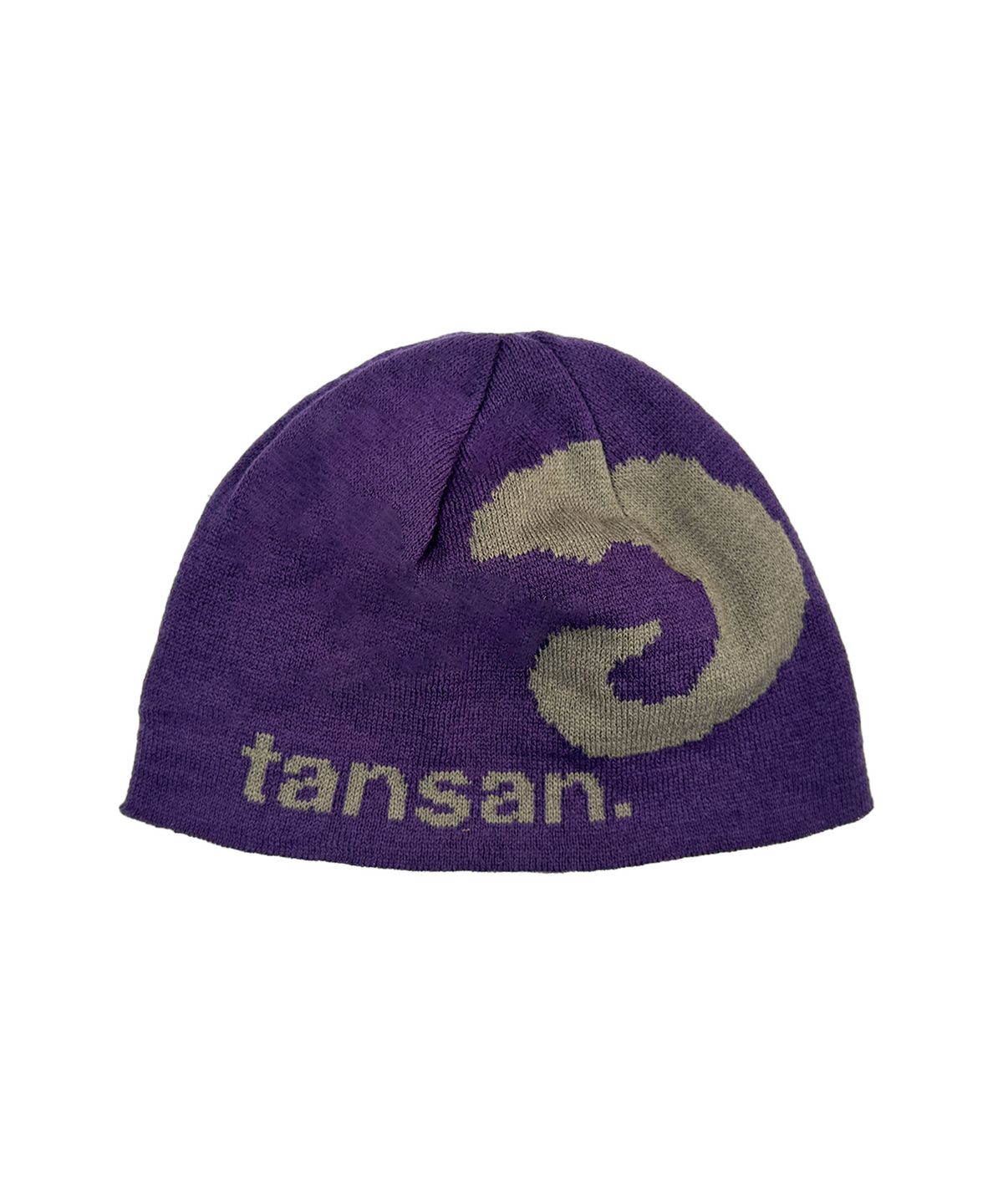 탄산마그네슘(TANSANMAGNESIUM) 자카드 혼 로고 비니 (퍼플)