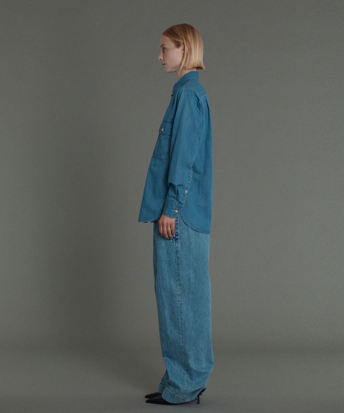 순진(SOONJEANS) 샴브레이 셔츠 [BLUE]