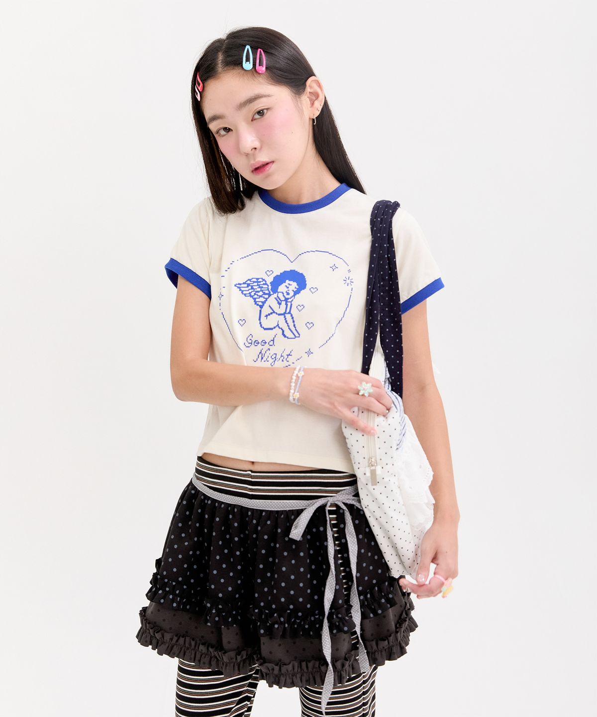 네프네프(NEFNEF) angel ringer tee_blue