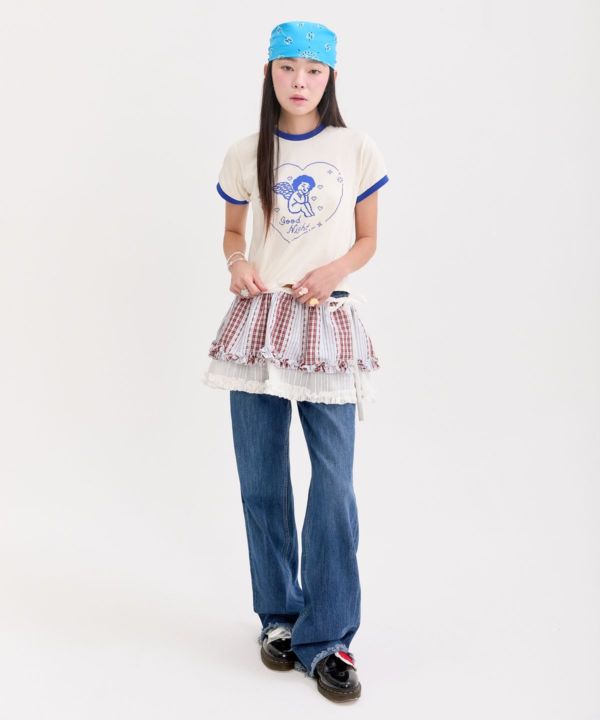 네프네프(NEFNEF) angel ringer tee_blue