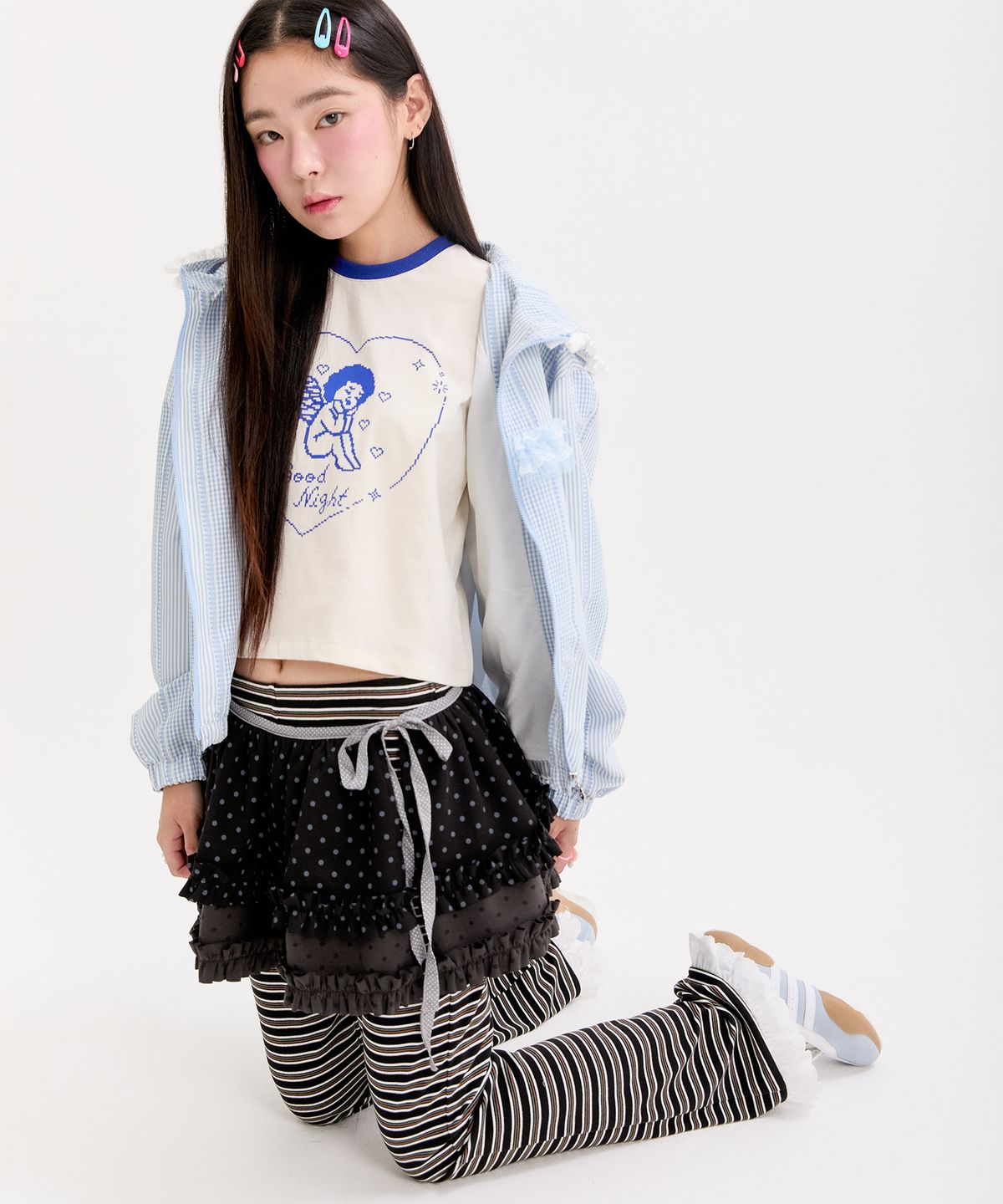 네프네프(NEFNEF) angel ringer tee_blue