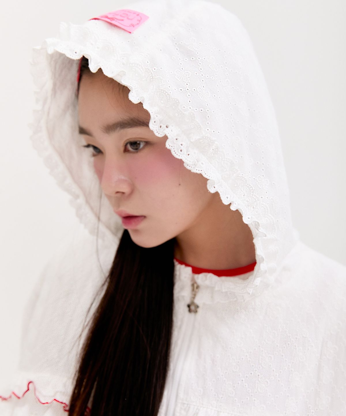 네프네프(NEFNEF) lace frill jumper_white