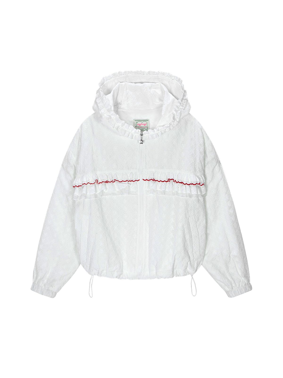 네프네프(NEFNEF) lace frill jumper_white