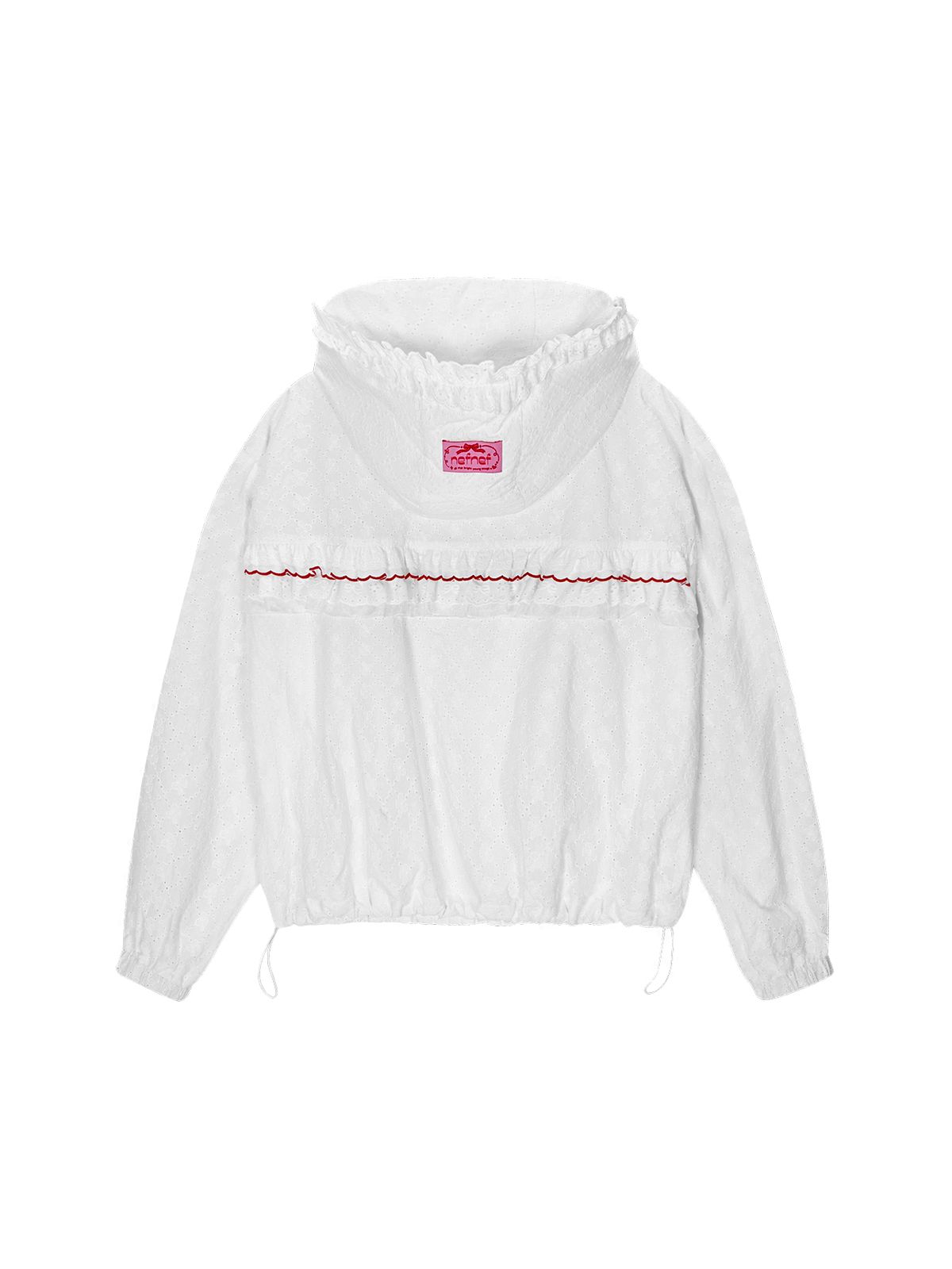 네프네프(NEFNEF) lace frill jumper_white