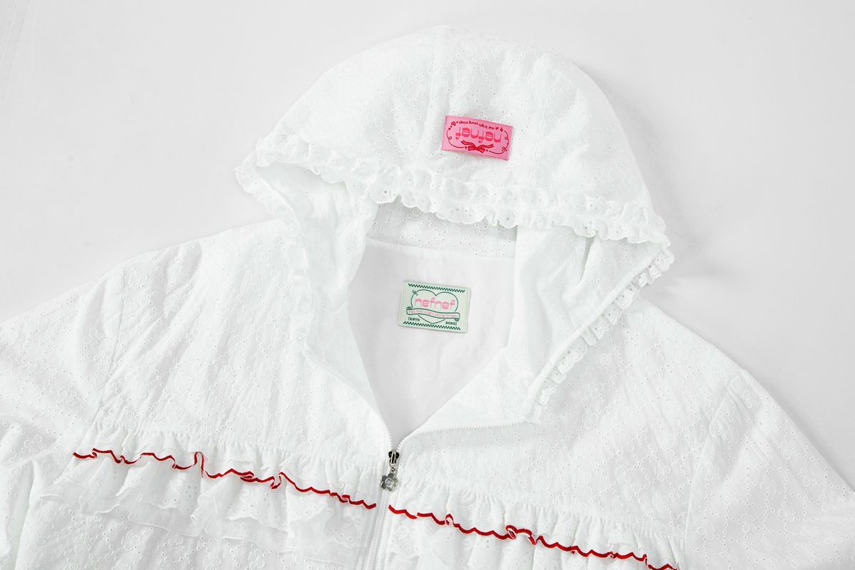 네프네프(NEFNEF) lace frill jumper_white